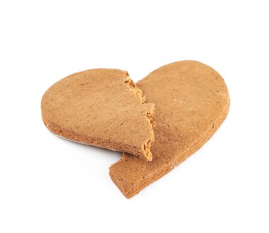 Kırık kalp şeklinde kurabiye