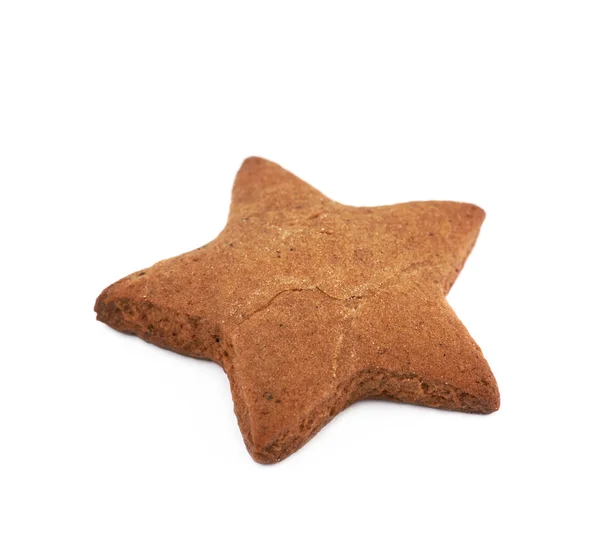 Star shaped cookie isolated — Stock Photo, Image