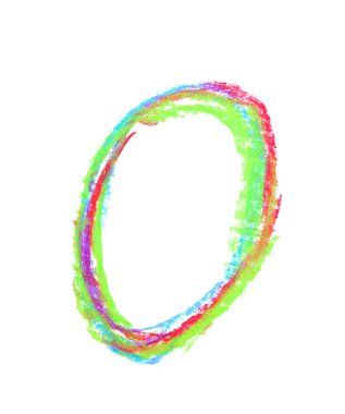 İzole el çizilmiş sayı simgesi