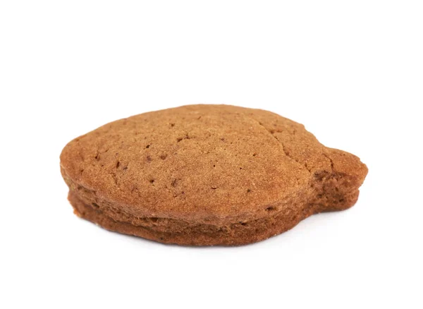 Nybakat ingefära cookie isolerade — Stockfoto