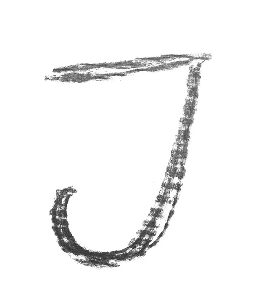 分離された単一の手描き文字 — ストック写真
