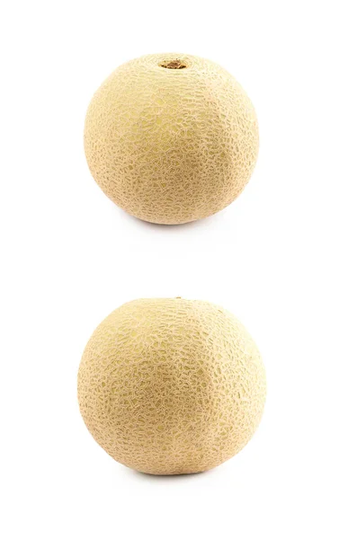 Cantaloupe melon frukt isolerade — Stockfoto