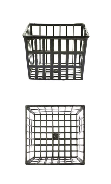 Plastic cage box isolated — Stock Photo, Image