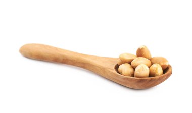 kaşık izole fıstık tam