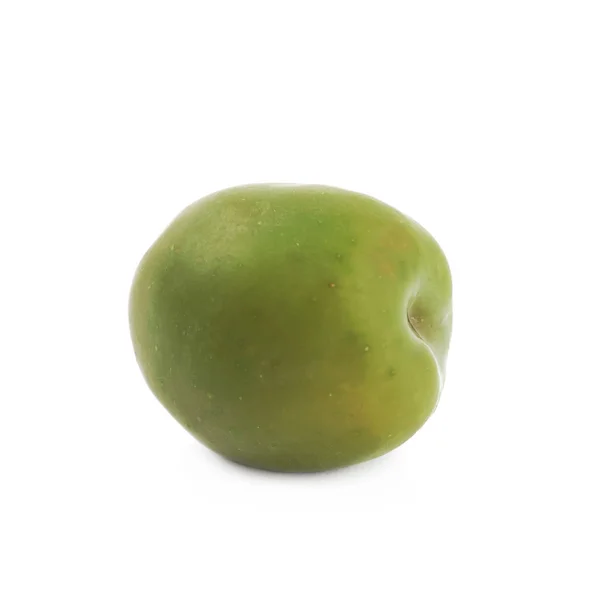 Enda grön oliv isolerade — Stockfoto