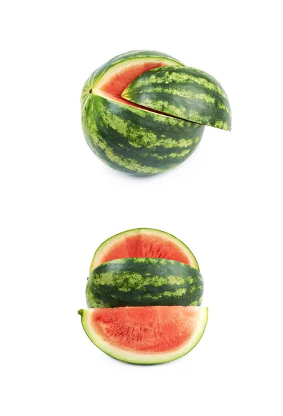 Skivad vattenmelon isolerade — Stockfoto