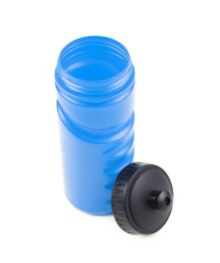 Plastik spor su şişesi izole