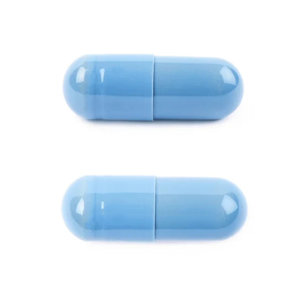 Single softgel capsule pill isolated — Stock Photo, Image