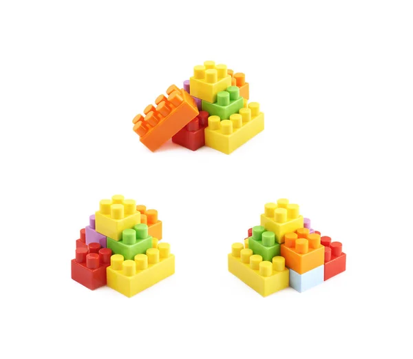 Pile of multiple toy bricks — Stock Photo, Image