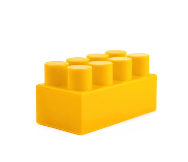 Single toy construction block isolated — Stock Photo, Image