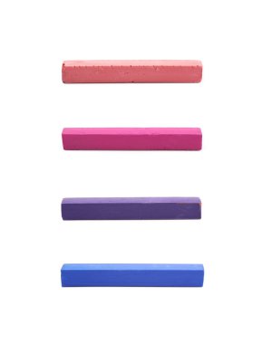 İzole pastel pastel tebeşir