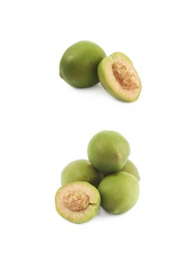 Yeşil Zeytin izole yığını