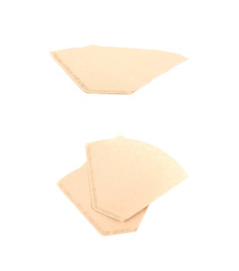 Kağıt kahve filtre izole