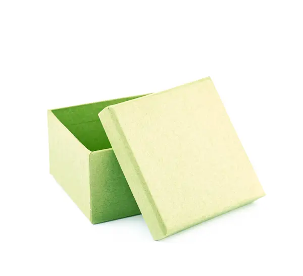Papírové krabičky, samostatný — Stock fotografie
