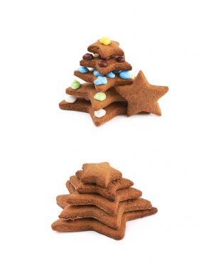 Yıldız şeklinde çerez izole