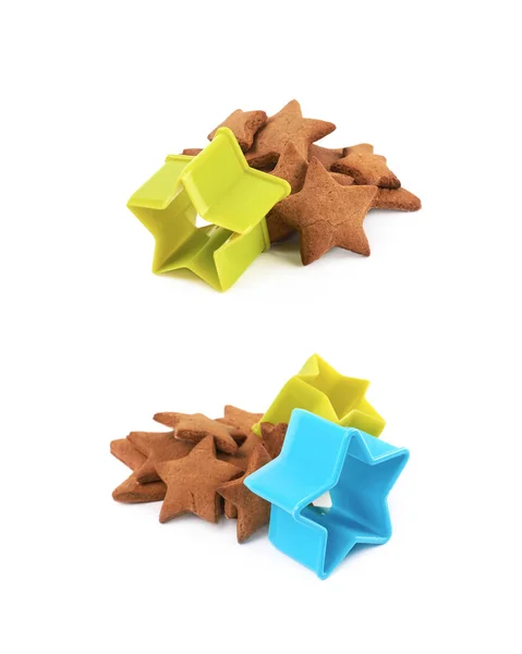 Star shaped cookie isolated — Stock Photo, Image