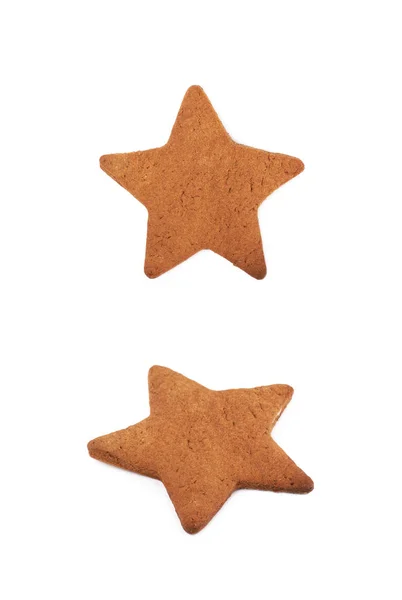 Biscoito em forma de estrela isolado — Fotografia de Stock