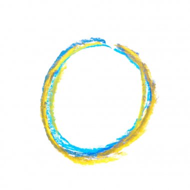 Tek elle çizilmiş mektup izole