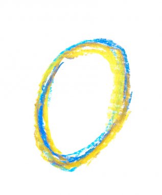 İzole el çizilmiş sayı simgesi