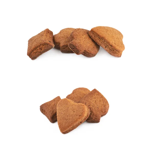 Stapel van cookies geïsoleerd — Stockfoto