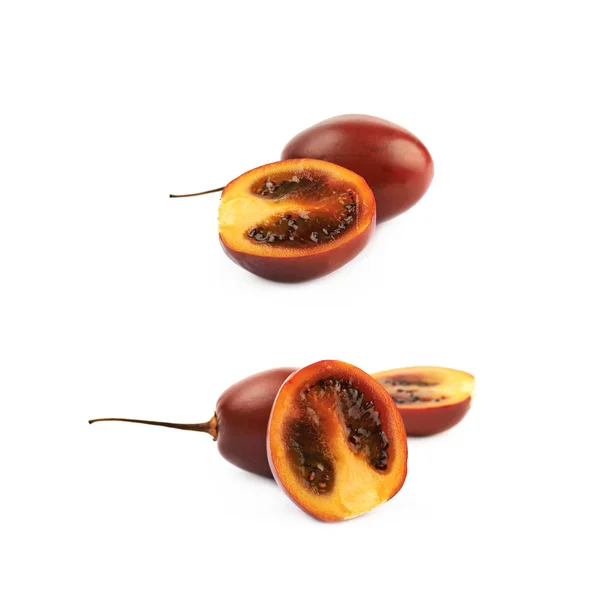 Plasterkach kompozycję owocu Cyfomandra grubolistna — Zdjęcie stockowe