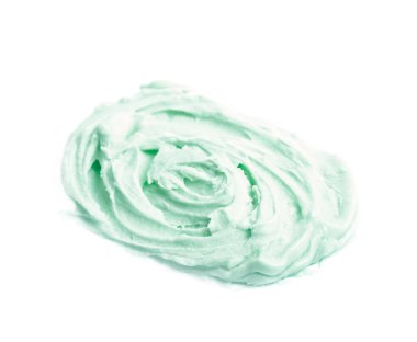 İzole krema buzlanma bulaşmış