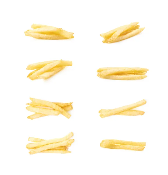 Några potatis pommes frites isolerade — Stockfoto