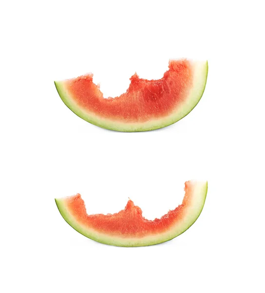 Potongan semangka tunggal yang terisolasi — Stok Foto