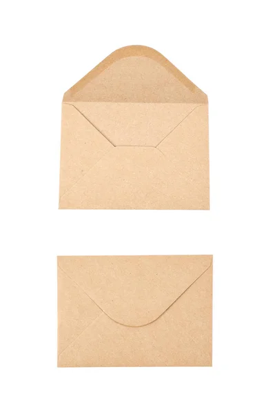 Envelope feito de papel reciclado — Fotografia de Stock