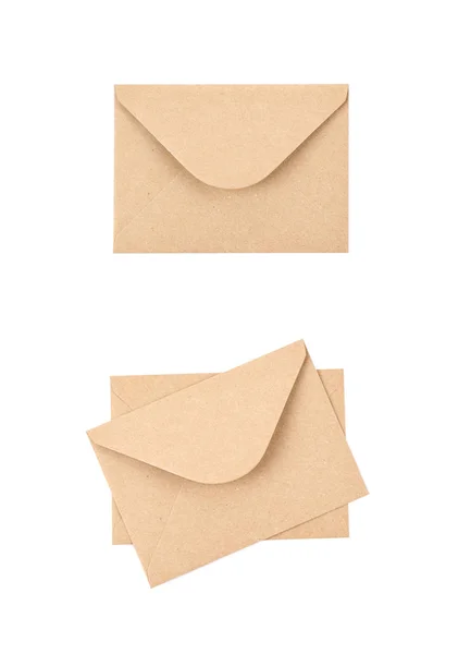 Envelope feito de papel reciclado — Fotografia de Stock