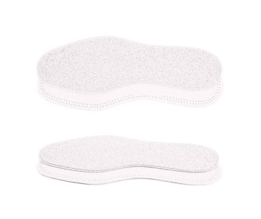 İzole ayakkabı tabanlık çifti