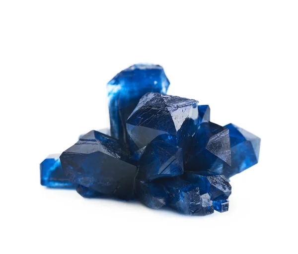 Volwassen kristal van zout geïsoleerd — Stockfoto