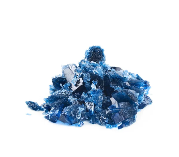 Volwassen kristal van zout geïsoleerd — Stockfoto