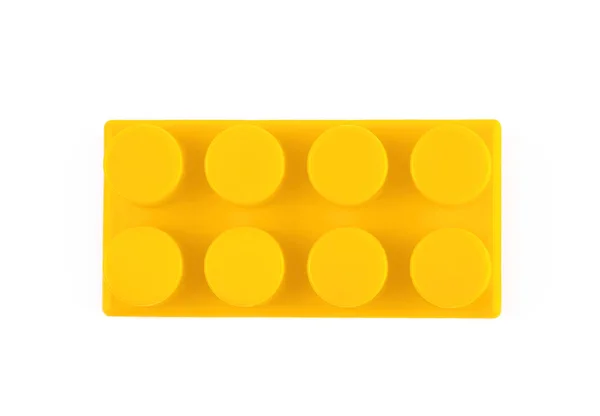 Single toy construction block isolated — Stock Photo, Image