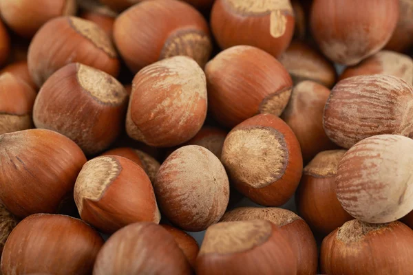 Superficie ricoperta di nocciole — Foto Stock