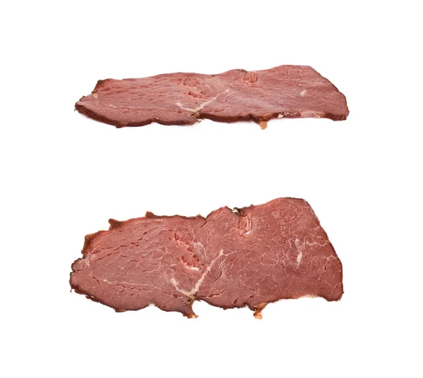 Fetta sola di una carne di prosciutto — Foto Stock