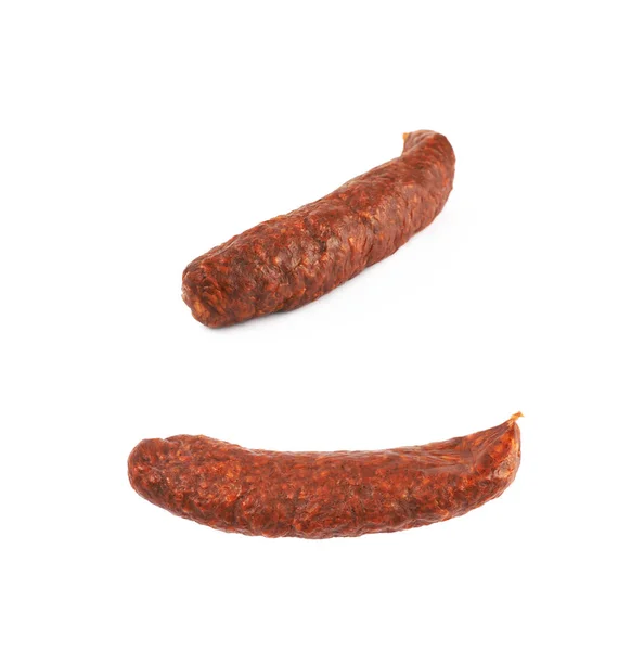 Bâton d'une saucisse fumée isolé — Photo