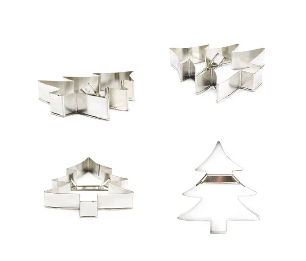 Christmax tree shaped cookie cutter — Stock Photo, Image