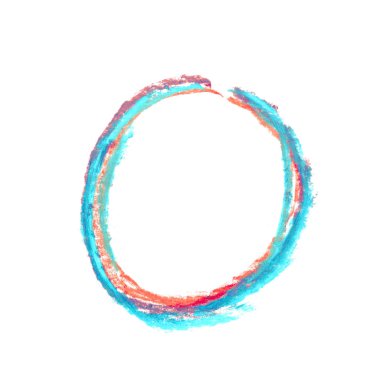 Tek elle çizilmiş mektup izole