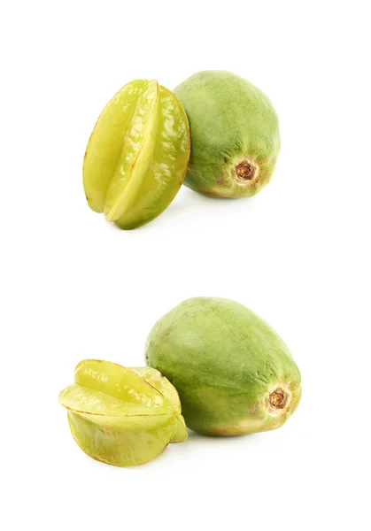 Carambola's en papaja vruchten — Stockfoto