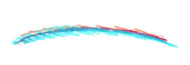 Elle çizilmiş hat izole