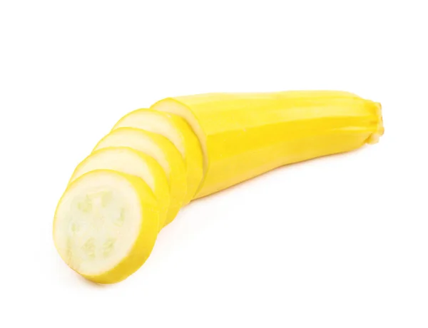分離された黄色のズッキーニの野菜 — ストック写真