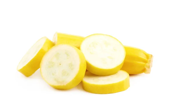Calabacín amarillo vegetal aislado — Foto de Stock