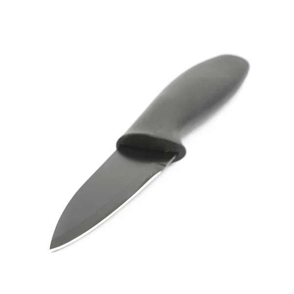 Schwarzes Messer aus Metall und Kunststoff — Stockfoto