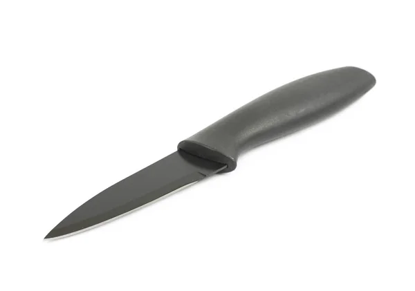 Coltello in metallo e plastica nero — Foto Stock