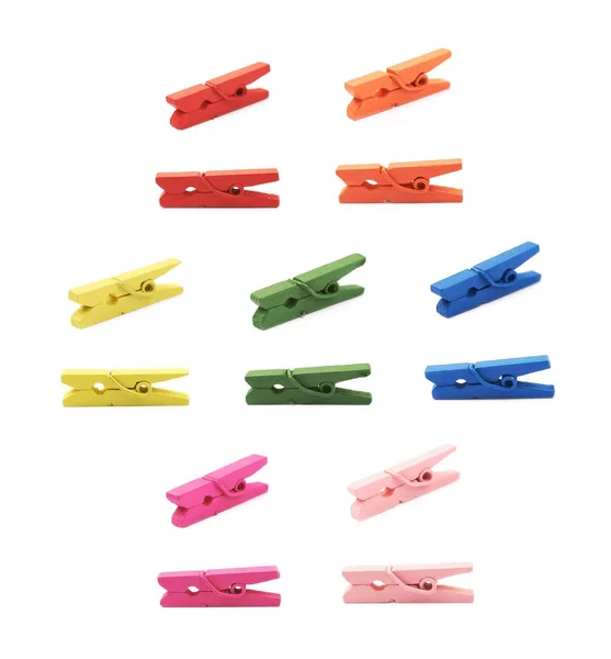 Single painted wooden clothespin — Stock Photo, Image