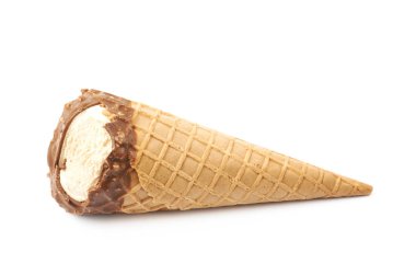 Dondurma waffle koni izole