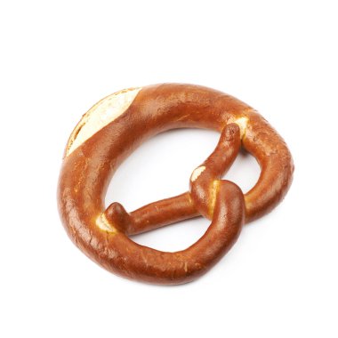İzole tuzlu Bavyera simit