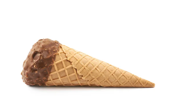 Ice cream waffle cone isolated — Stock Photo, Image