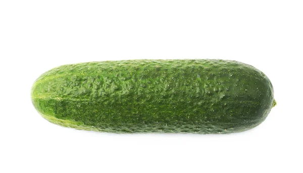 Φρέσκο πράσινο αγγούρι με απομονωμένος — Φωτογραφία Αρχείου